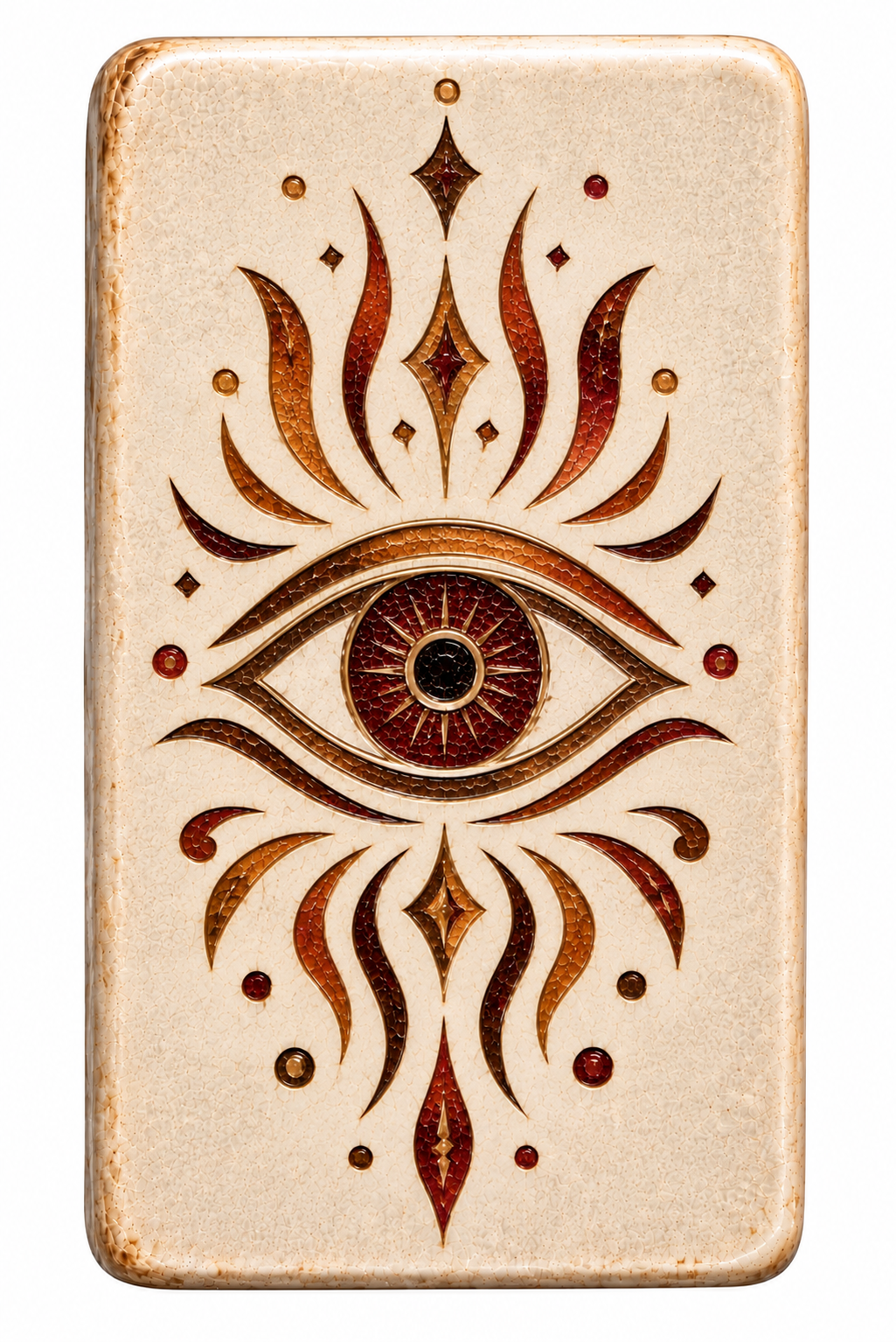 A discovered Labyrinth artefact bearing a mystical eye